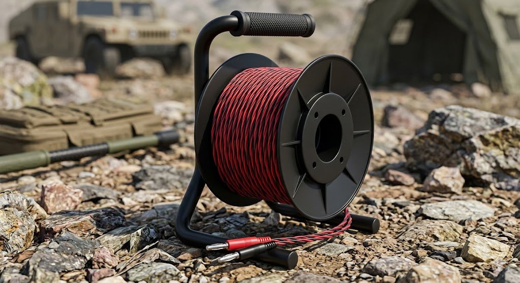 Heavy Duty 100 Meters Fire Cable Wire Spool for Blasting Machine