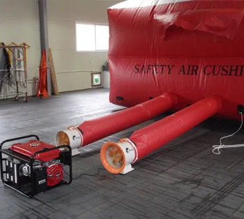 Fan type safety air cushion ventilation layout