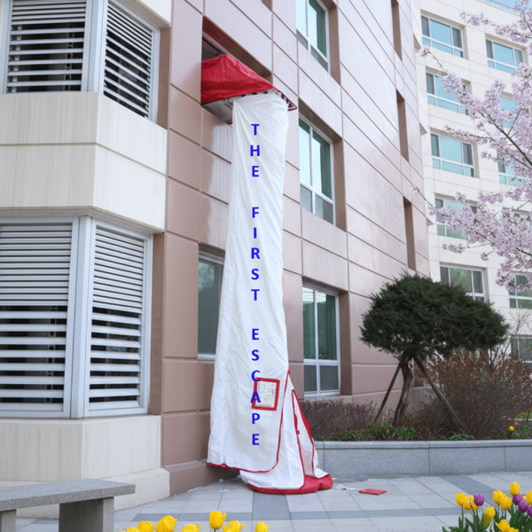 Fire Escape Chute installation